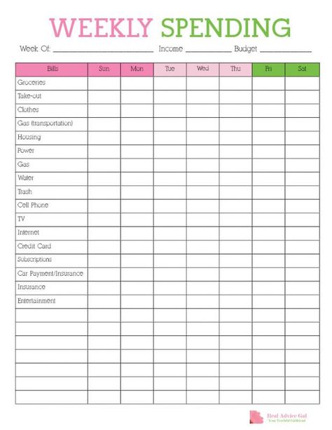 How to Save Money by Using a Calendar – Real Advice Gal Weekly Budget Template, Budget Planner Free, Bill Planner, Budget Planner Template, Excel Tips, Weekly Budget, Budget Planner Printable, Free Budget, Personal Budget