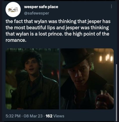 Shadow And Bone Jesper Wylan, Shadow And Bone Wesper, Six Of Crows Tweets, Six Of Crows Cosplay, Shadow And Bone Wylan, Six Of Crows Wesper, The Crows Shadow And Bone, Jesper Six Of Crows, Six Of Crows Cast