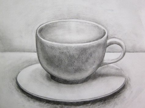 "Coffee Mug"  8 x 10  graphite Still Life Pencil Shading, Easy Still Life Drawing, Drawing Cup, Coffee Mug Drawing, Coffee Cup Drawing, Graphite Illustration, Mug Drawing, Shading Drawing, Life Sketch