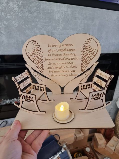 People In Heaven, Candle Memorial, Memory Quotes, In Loving Memory Quotes, Candle Display, Candle Ornament, Heart Wings, Birthday In Heaven, Light A Candle