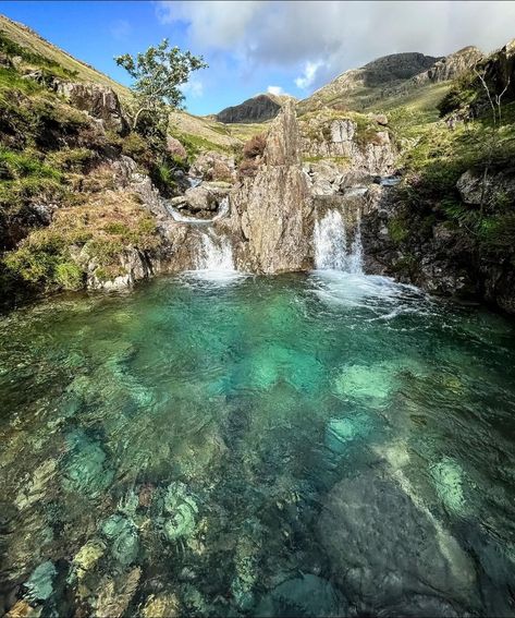 Welcome to Cumbria & the Lake District | There's always one that you go back to over and over again I've spent way over a hundred hours at this water fall in the mountains ⛰️ 💧🌱 Fall In The Mountains, Water Fall, The Lake District, Travel Activities, Cumbria, Lake District, In The Mountains, Bouldering, The Mountain