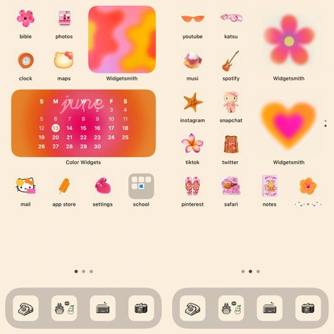 orange & pink #ios14 #homescreen #orange #pink #summer Wigitsmith Ideas Iphone, Orange Widget Ideas, Pink Orange Widget, Summer Phone Design, Ios 16 Home Screen Ideas Orange, Orange Ios 16 Homescreen, Summer Ios Homescreen Ideas, Pink And Orange Icons For Apps, Pink And Orange Icons