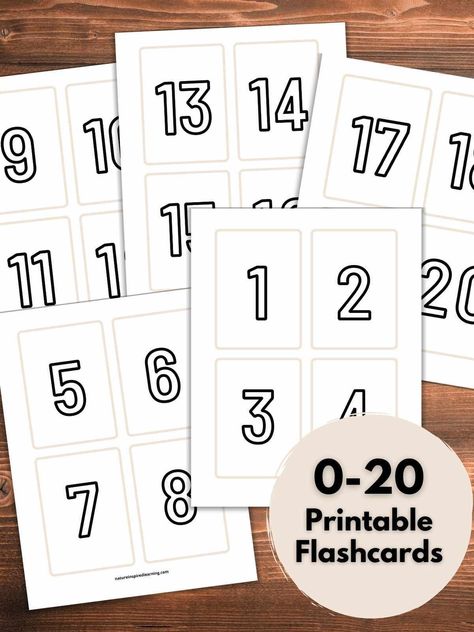 Kindergarten Math Printables, Letter Flashcards, Free Printable Numbers, Number Flashcards, Free Homeschool Resources, Free Homeschool Printables, Homeschool Freebies, Pre Writing Activities, Free Printable Cards