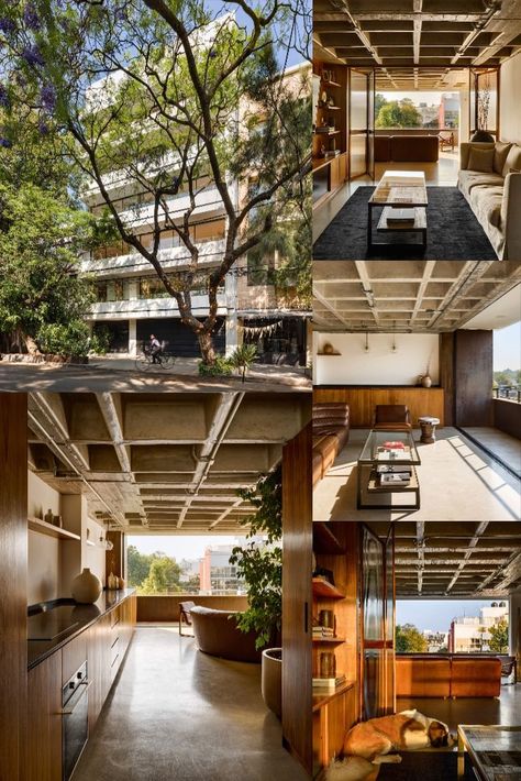 This project is a renovation project for an apartment in La Condesa, the hip and trendy area of Mexico City. This apartment is located in a building from 1970. #architecture #architect #amazingarchitecture #design #interiordesign #interiordesigner #decor #homedecor #home #house #luxury #diy #travel #amazing #photography #realestate #casa #arquitecto #arquitectura #decoration #cdmx #mexico #apartment #bedroom #bathroom #kitchen 1970 Architecture, Condesa Mexico City, City Apartment Decor, Apartment In La, Casas The Sims 4, House Luxury, Apartment Bedroom, Move Abroad, México City