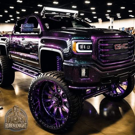 Truck Colors Ideas, Pretty Trucks, Purple Motorcycle, Purple Jeep, Truck Pics, Country Trucks, Customised Trucks, Future Trucks, Dream Trucks