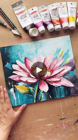 Knife Painting 🖼️ | Flowers with the palette knife! | By Art Canvas Design StudioFacebook Knife Painting Flowers, Paint Flowers, Pallet Painting, Palette Knife Painting, Knife Painting, Process Art, Canvas Designs, Palette Knife, Texture Painting