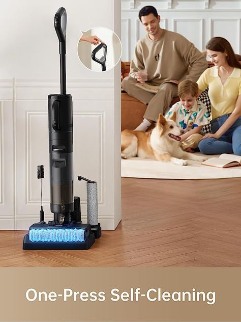 Sparkle & Shine with the 4-in-1 Wet and Dry Vacuum Cleaner! 🌟 Clean hard floors effortlessly and switch to versatile vacuuming for carpets and furniture. 😍 The Hot Air-Drying Technology ensures a fresh brush in just 30 mins at 131°F! 🌬️🔥 Reach every nook and cranny with Edge-to-Edge Cleaning, including baseboards and corners. 💪🧹 Experience Dual-Rotation Self-Cleaning with a press of a button. 🔄🧽 #CleaningGoals #HomeCleaning #VacuumCleaner Hand Vacuum, House Cleaning Checklist, Homemade Cleaning Products, Household Cleaner, Wet Dry Vacuum, Cleaning Appliances, Impact Driver, Combo Kit, Cordless Vacuum