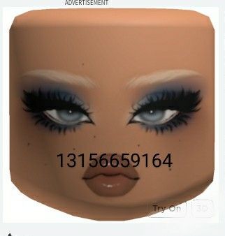 Roblox Makeup Head Codes, Roblox Face Codes Baddie, Faces Roblox Id Codes, Roblox Face Codes Makeup, Roblox Codes Face, Roblox Face Codes, Roblox Face, Face Fillers, Princess Face