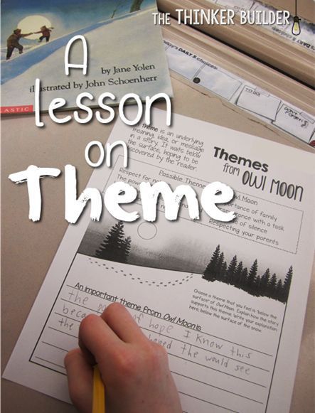 Teaching Themes, 6th Grade Reading, Owl Moon, Reading Themes, The Thinker, Third Grade Reading, Middle School Reading, 5th Grade Reading, 4th Grade Reading