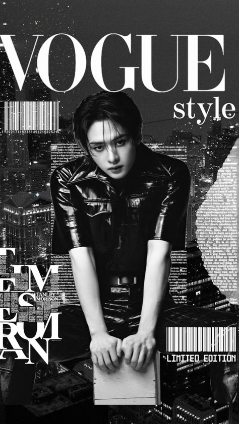 #straykids #skz #leeknow #leeminho #skzleeknow #straykidsminho #wallpaper #aesthetic #vogue #voguecover #magazine #kpop #edit #kpopedit #collages #kpopcollage #blackandwhite Magazine Edit, Skz Leeknow, Sketchbook Layout, Vogue Photoshoot, Aesthetic Vogue, Y2k Posters, Stray Kids Minho, Edit Kpop, Magazines For Kids