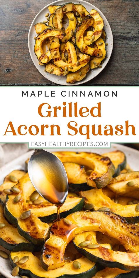 Grilled Acorn Squash, Easy Squash Recipes, Sweet Dumpling Squash, Grilled Squash, Grilled Vegetable Recipes, Acorn Squash Recipes, Easy Grilling Recipes, Sweet Dumplings, Easy Grilling