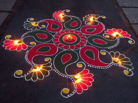 Rangoli Colours New Year, Gummam Designs, Fashion Design Wallpaper, Diwali Designs, Fashion Room Decor, Room Decor Simple, Happy Diwali Rangoli, Colour Rangoli, Flowers Rangoli