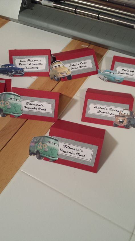 Disney Cars dessert table labels Disney Cars Food Labels, Disney Cars Table Decorations, Pixar Cars Dessert Table, Disney Cars Dessert Table, Cars Dessert Table, Dessert Table Labels, Table Labels, Car Food, Car Table