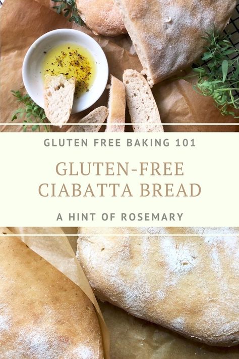 Gluten Free Artisan Bread, Ciabatta Bread Recipe, Pain Sans Gluten, Pan Sin Gluten, Bread At Home, Gluten Free Sourdough, Gluten Free Potatoes, Gluten Free Recipes Bread, Ciabatta Bread