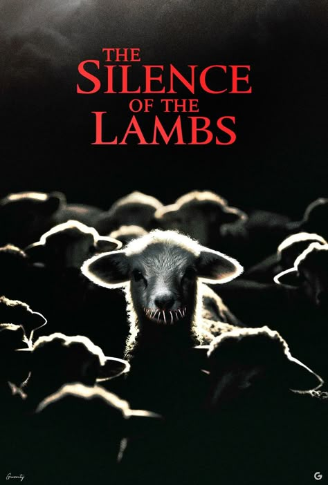 THE SILENCE OF THE LAMBS (1991) poster design by Grievity Creative The Silence Of The Lambs Poster, Creative Movie Poster Design, Silence Of The Lambs Book, Silence Of The Lambs Art, Letterboxd Posters, Silence Of The Lambs Poster, Cinematic Poster, Dr Hannibal, Dr Hannibal Lecter