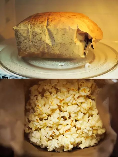 Microwave Brown Bag Popcorn Recipe Popcorn Recipes Microwave, Brown Bag Popcorn, Paper Bag Popcorn, Popcorn In The Microwave, Cooking Popcorn, Microwave Popcorn Bag, Popcorn Recipe, Popcorn Bags, Protein Nutrition