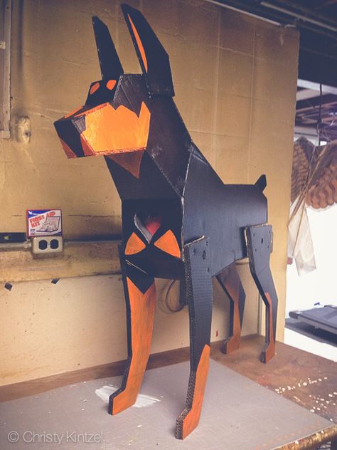 Tumblr doberman.photos shinyblackdeer #cardboard #dog #doberman Cardboard Dog, Dog Doberman, Paper Dog, Photography Typography, Pin Interest, Spring Classroom, Paper Dogs, Typography Images, Beginner Art