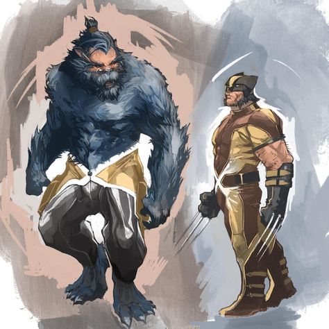 Wolverine Character Design, Wolverine Redesign, Wolverine Character, Hank Mccoy, Beast Marvel, Storm Marvel, Blood Hunter, Marvel Wolverine, Thor 2