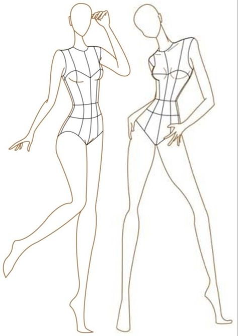 Body Figure Sketch Fashion, Drawing Poses Fashion, Fashion Figures Illustration, Fashion Poses Drawing, Croquis Fashion Illustration, Croquis Fashion, Fashion Figure Templates, Fashion Illustration Poses, Fashion Model Sketch