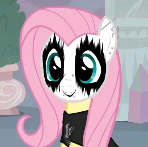 Flutter Shy, Pink Pie, Band Kiss, Corpse Paint, Anime Rapper, My Little Pony Poster, Brand Aesthetic, Scene Core, Romantic Photoshoot