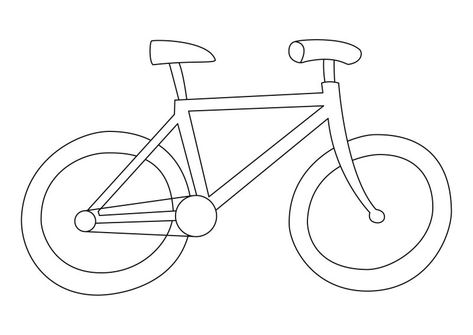 coloriage vélo : un dessin à imprimer de Tête à modeler Sewing