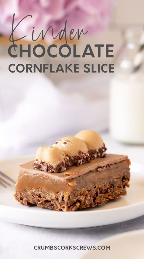 Chocolate Cornflake Slice, Caramel Cornflake Swiss Roll, Cornflake Slice Recipe, Toffee Icing, Cornflake Slice, Cornflake Cakes, Chocolate Cornflake Cakes, Cornflake Cake, Toffee Squares