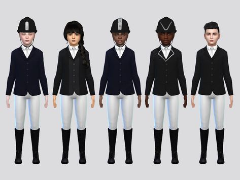 Clothes Sims 4 Cc, Sims 4 Pets Mod, Ranch Outfits, Sims Pets, Kids Maxi, Equestrian Outfit, Die Sims 4, Horse Riding Outfit, The Sims 4 Pc