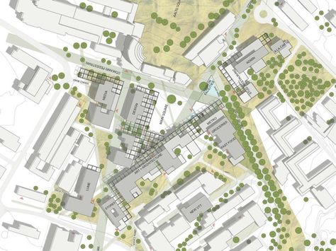 Aalto University Campus by Various Architects , via Behance Plan Concept Architecture, Feldkirch, Urban Analysis, Plans Architecture, Architecture Concept Diagram, Architecture Graphics, Site Plans, Landscape Plan, Plan Drawing