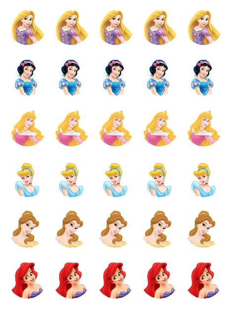 Free Disney Princess Cupcake Toppers Disney Princess Cupcake Toppers, Tiana Cake, Princess Birthday Cupcakes, Disney Princess Printables, Disney Princess Cake Topper, Disney Princess Cupcakes, Princess Cupcake, Cupcake Toppers Free, Disney Cupcakes