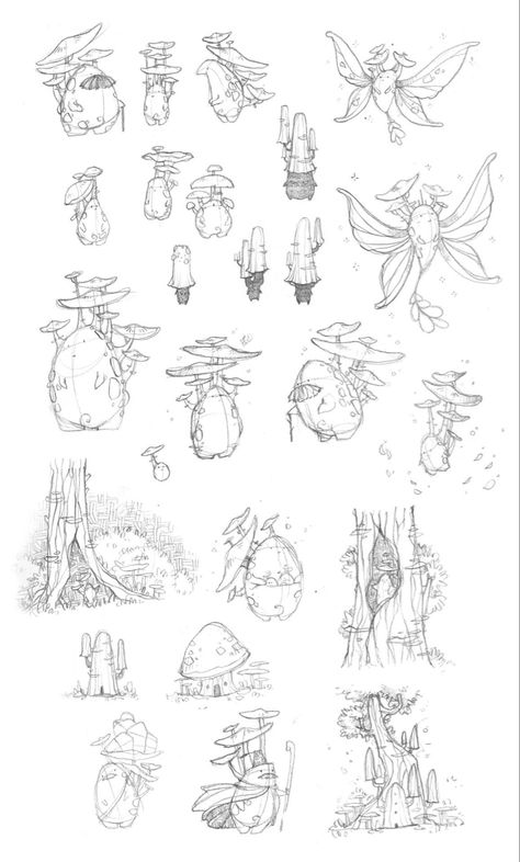 Botanical Creatures, Mushroom Fairies, Environment Inspiration, Chest Tattoo Ideas, Chest Hair, Fairy Drawings, Mushroom Drawing, Mushroom Fairy, The Mushroom