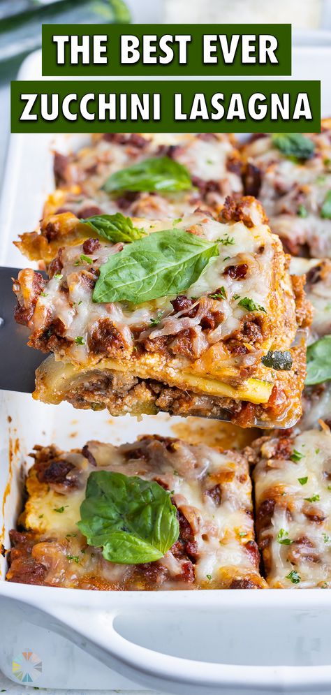 Keto Zucchini Lasagna, Zucchini Lasagna Recipe, Zucchini Lasagne, Lasagna Recipe With Ricotta, Healthy Lasagna, Traditional Pasta, Marinara Recipe, Homemade Seasoning, Keto Zucchini