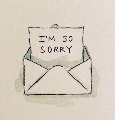 I love my clients so much that i feel personally responsible when USPS loses their art in transit! #imsorry #apologies #bummed #why Apology Doodle, Cute Pics To Draw For Your Boyfriend, My Apologies, Cute Sorry Drawing For Boyfriend, Sorry Painting For Boyfriend, Apology Drawing, Apology Aesthetic, I’m Sorry Drawing, Sorry Note