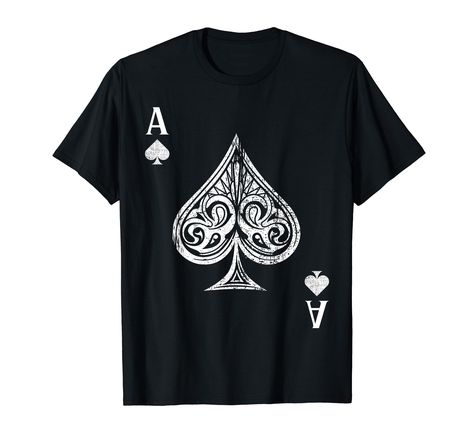 PRICES MAY VARY. Our Ace Of Spades Halloween Costume it's great for Halloween to use it as a costume A great gift idea for anyone that loves halloween costumes, trick or treat and halloween evening Lightweight, Classic fit, Double-needle sleeve and bottom hem Ace Of Spades, T Shirt Costumes, Branded T Shirts, Trick Or Treat, Halloween Costume, Special Features, Top Styles, Fashion Branding, Great Gifts