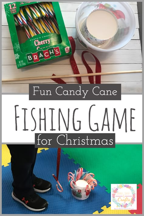 Candy Cane Fishing Game, Candy Cane Hunt, Candy Cane Fishing, Winter Class Party, Christmas School Party, Kindergarten Christmas Party, Preschool Christmas Party, Class Christmas Party, Candy Cane Game