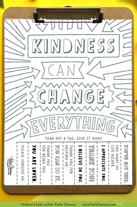 Keep your kids engaged and grateful this holiday season with this Katie Clemons journal Christmas Kindness Poster. It's a free printable kindness poster that girls and boys can color, hang in their community, and talk about gratitude with. This tear-off a tag poster is a wonderful family activity. Tear off kindness tags and gift one each day to create a warm and giving atmosphere. This kindness challenge is a coloring poster for family fun. Get your free download now! Gratitude School Activities, Great Kindness Challenge Ideas, World Kindness Day Ideas For Staff, Kindness 101 Steve Hartman, Kindness Activities For High Schoolers, Unity Day Activities For Kids, Kindness Poster Ideas Schools, Free Kindness Printables, Take What You Need Printable