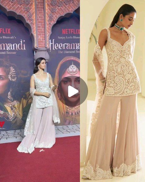 Mahrukh Dar on Instagram: "@aliaabhatt in @seemagujraldesign ❤  #aliabhatt #heeramandi #premiere #fashionstyle #lookoftoday #fashioninsta #fashionjournalbym" Sharara Set, Indian Aesthetic, Alia Bhatt, Home Outfit, Indian Outfits, Outfit Ideas, Wardrobe, On Instagram, Outfit Inspo