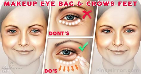 how to makeup conceal under eye bags crows feet Eye Bags Makeup, Bags Under Eyes, Under Eye Makeup, Swollen Eyes, Hide Dark Circles, Bags Makeup, Hacks Beauty, Under Eye Puffiness, Concealer For Dark Circles