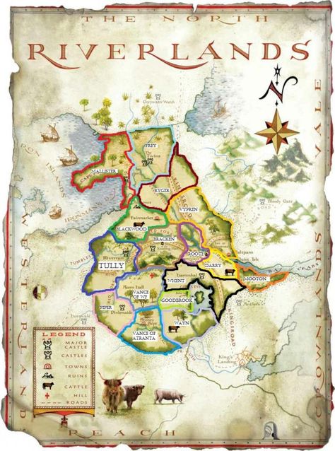 Riverlands borders The Riverlands, World Of Ice And Fire, Game Of Thrones Map, Westeros Map, Got Map, Fantasy World Map, Stormlight Archive, Asoiaf Art, Song Of Ice And Fire