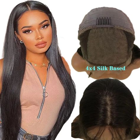 Silk Top Human Hair Wigs 13x4 Lace Front Wig For Women Silky Straight 150%density Frontal Lace Wigs With Silk Base 4x4 - Buy Silk Top Human Hair Wig,Silk Top Lace Wig,Silk Base Human Hair Wig Product on Alibaba.com Silk Base Wig, Blow Hair, 13x4 Lace Front Wig, Virgin Hair Wigs, U Part Wig, Human Virgin Hair, Lace Hair, Human Hair Wig, Roots Hair