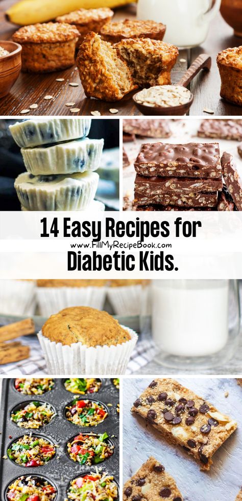 14 Easy Recipes for Diabetic Kids. - Fill My Recipe Book Healthy Sweet Snacks For Diabetics, Gluten Free Recipes For Diabetics, Kid Friendly Meals For Diabetics, Low Sugar Breakfast For Kids, Sugar Free Snacks For Diabetics, Sugar Free Snacks For Kids, Diabete Recipes For Breakfast Easy, Low Sugar Snacks For Kids, Snack Ideas For Diabetics