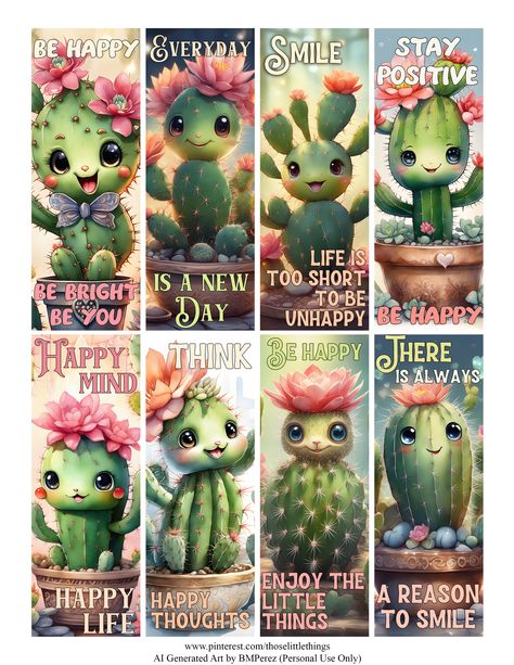 Happiness Quotes Adorable Cacti Succulent Cactus Inspirational Positive Quotes - Free Printable Bookmarks - Marcalibros Imprimible Gratis #freeprintable #freebookmarks #freeprintablebookmarks #freebookmark #marcalibrosgratis #frasesmotivadoras #frasespositivas #inspirationalquotes #frasesmujerempoderada #aigeneratedart Free Printable Stationery Paper, Printable Stationery Paper, Inspirational Positive Quotes, Free Printable Bookmarks, Free Printable Stationery, Bookmark Printing, Printable Bookmarks, Bookmark Template, Custom Bookmarks