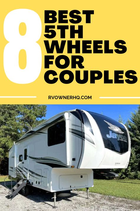 Fifth-wheel campers are among the most luxurious and feature-rich RVs on the road. They’re also one of the best options for couples seeking the crackle of a campfire and starry nights. However, with hundreds of models available, selecting one specifically designed for couples can be challenging. The good news though is there are many fifth wheels designed with couples in mind. So to assist those looking for the perfect couple’s fifth wheel, we created this blog post. 5th Wheel Camper, Fifth Wheel Campers, The Perfect Couple, Fifth Wheels, Cool Campers, Starry Nights, Pan American, 5th Wheels, Fifth Wheel