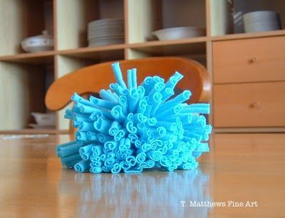 How To Make Sea Anemone, Diy Sea Anemone, Sea Anemone Craft, Anemone Costume, Weird Animals Vbs, Pom Pom Tutorial, Octopus Garden, Under The Sea Decorations, Vbs 2024