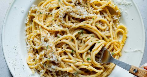 Anchovy Butter Spaghetti Anchovy Spaghetti Recipe, Anchovy Butter Pasta, Anchovie Butter Pasta, Anchovies Butter, Simple Spaghetti Recipe, Bobby Flay Anchovy Butter Pasta, Anchovy Butter, Butter Spaghetti, Anchovy Recipes