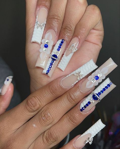 Natural Acrylic, Natural Acrylic Nails, Nails Aesthetic, Beige Nails, Dope Nail Designs, Nail Idea, Long Acrylic, Long Square Acrylic Nails, Bling Acrylic Nails