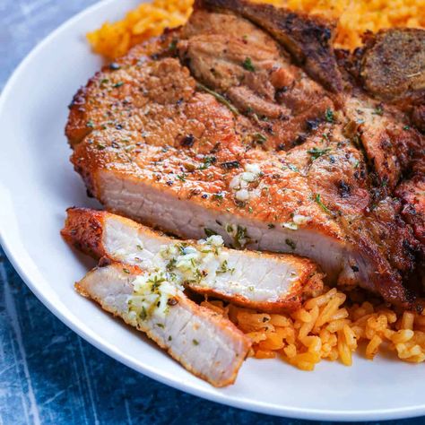 Easy Puerto Rican Fried Pork Chops: Chuletas Fritas Chuletas Puerto Rican Pork Chops, Chuletas Recipe, Puerto Rican Chuletas Recipe, Texas Roadhouse Pork Chops Recipe, Puerto Rican Fried Pork, Puerto Rican Pork Chops, Spanish Pork Chops, Pork Stew Meat Recipes, Puerto Rican Pork