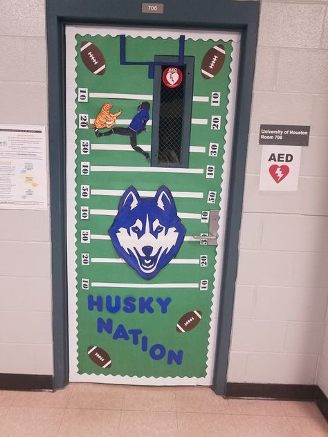 homecoming door decorations. School Pride Door Decorations, Homecoming Door Decorations High School Football, School Spirit Door Decorating Contest, Homecoming Classroom Door, Hoco Door Decorating, Homecoming Door Ideas Football, School Spirit Door Decorations, Homecoming Door Decorations High School, Football Door Decorations Classroom