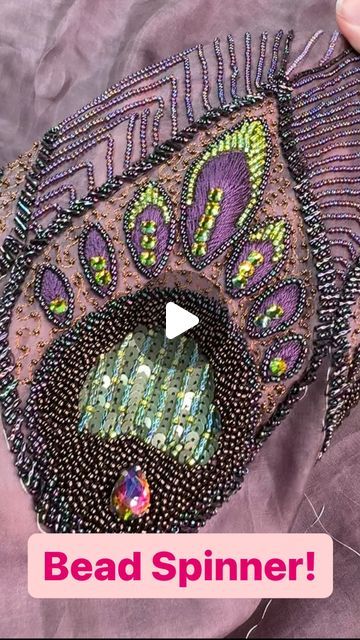 Kat Waters | One of my favourite tambour embroidery tools - I’m not interested in picking beads up individually, so if I can’t find the right colo... | Instagram Bead Spinner, Diy Ripped Jeans, Tambour Beading, Tambour Embroidery, Knit Ideas, Embroidery Tools, Not Interested, Told You, Beaded Embroidery