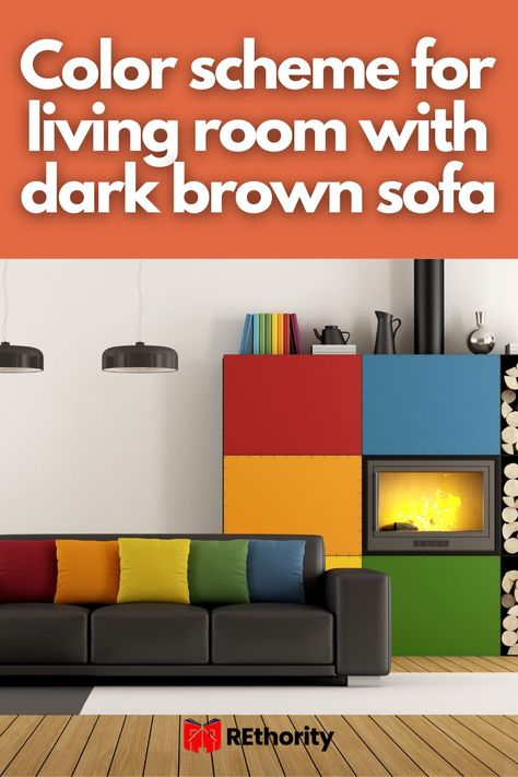 A dark brown sofa is an elegant choice for any living room and can be the perfect base for any interior. Adding the right color scheme to your space can be challenging, but with the right colors, your sofa can become the center of attention in your room. In this article, we'll discuss the best colors to use with your dark brown sofa, so you can create a look that will truly stand out. Color Scheme For Living Room, Brown Living Room Color Schemes, Dark Brown Sofa, Dark Brown Couch, Brown Sofas, Dark Brown Sofas, Color Scheme Ideas, Brown Sofa Living Room, Monochromatic Room