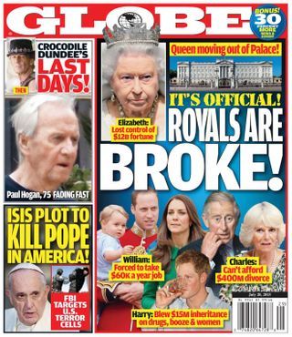 Globe Crocodile Dundee, The British Royal Family, Cover Magazine, 50th Birthday Funny, Prince George, New Star, Moving Out, Crazy People, Tv Entertainment